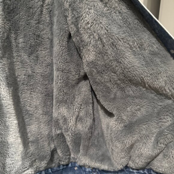 Ladies Jean Jacket Removable Faux Fur Coller Size XL - Picture 3 of 5